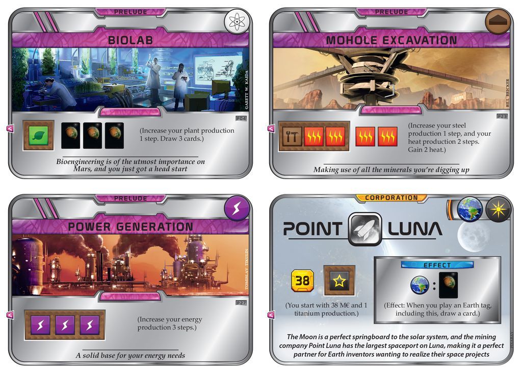 Terraforming Mars : Prelude Expansion